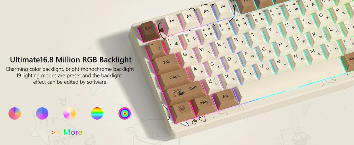 Womier S-K80 75% OLED – Teclado Mecánico Gaming Hot-Swap con Gasket y Diseño Único